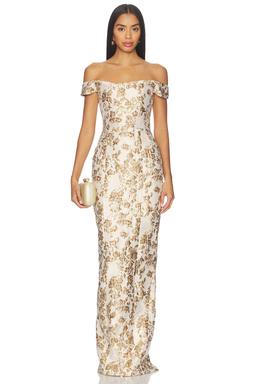 Joanna Jacquard Gown