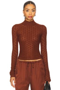 Rhea Longsleeve Mock Neck Top