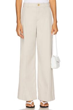 Stretch Twill Wide Leg Pant