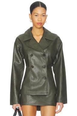 Caroline Faux Leather Jacket