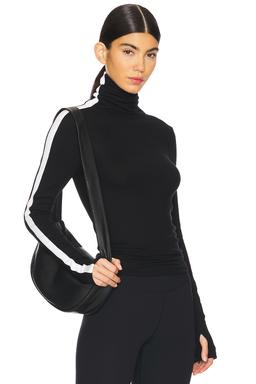 Jackson Rib Full Length Turtleneck Top