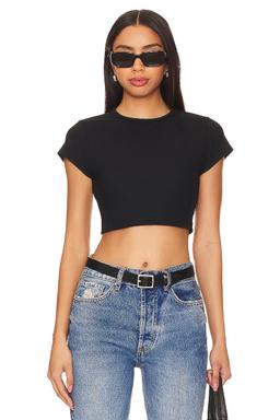 Ribbed Crop Tee