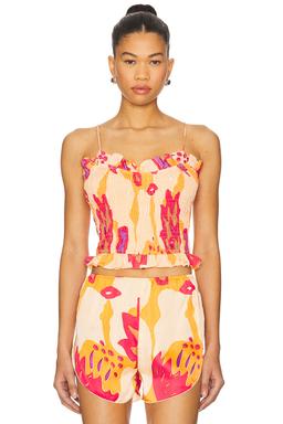 Ruffled Spaghetti Top