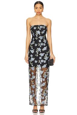 Flower Mesh Tube Dress