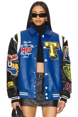 Color Block Puffer Bomber Jacket