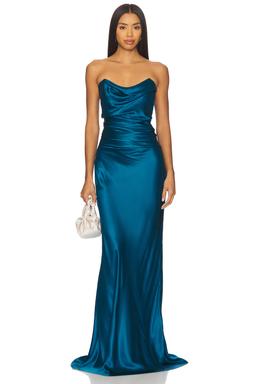 Cowl Bustier Gown