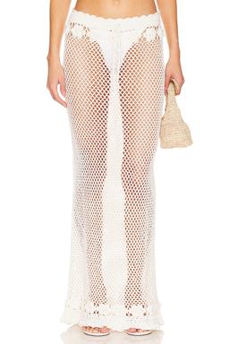 Zanea Ruffle Maxi Skirt