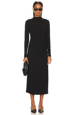 Turtle Neck Rouched Dress