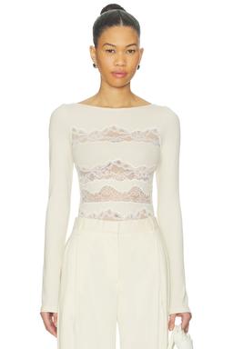 Lace Cut Out Bodysuit