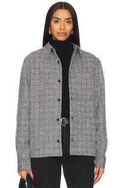Boucle Tweed Shirt Jacket