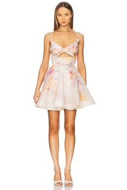 Crush Twist Front Mini Dress