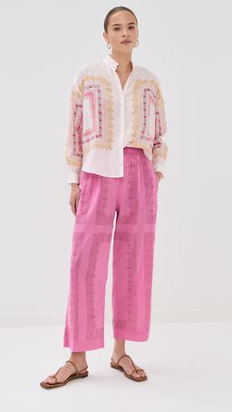 Otto Fuchsia Tile Pants