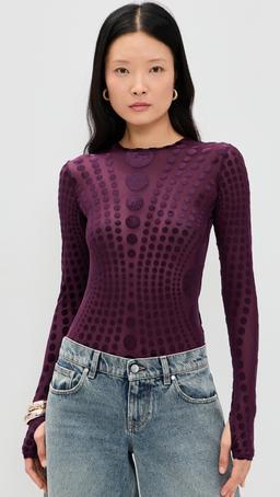 Kaylee Burnout Velvet Top