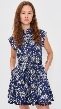 Lucy Cuffed Cap Sleeve Mini Shirt Dress