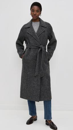 Georgia Wrap Coat In Wool Alpaca