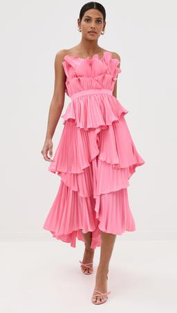 Judah Scallop Pleated Dress