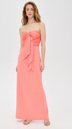 Diana Cutout Bow Combo Gown