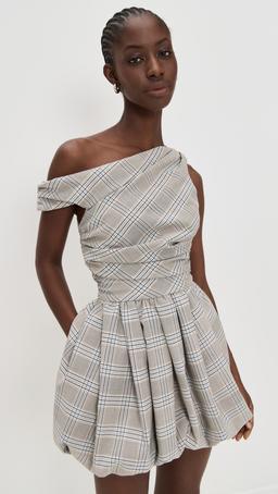 Melissa Draped Bubble Mini Dress