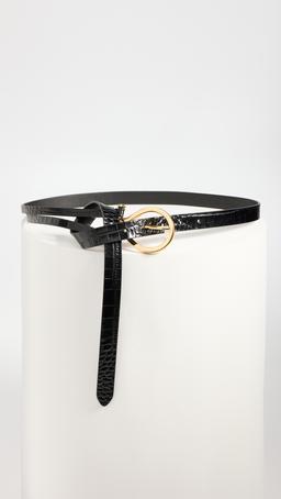 Croc-Embossed Split Belt