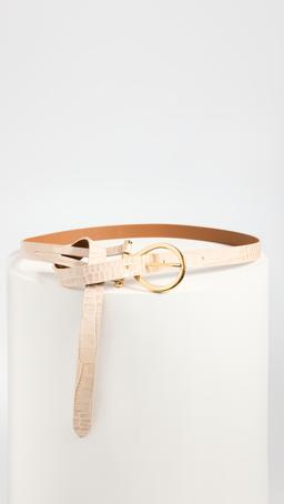 Croc-Embossed Split Belt