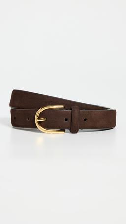 Narrow Nubuck Semi-Formal Belt