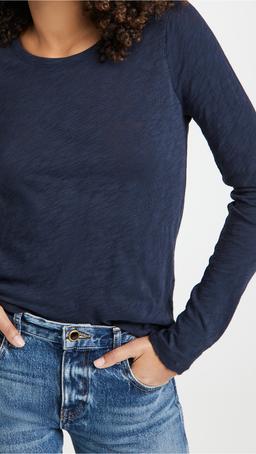 Long Sleeve Destroyed Wash Tee