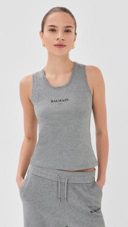 Balmain Vintage Print Tank Top