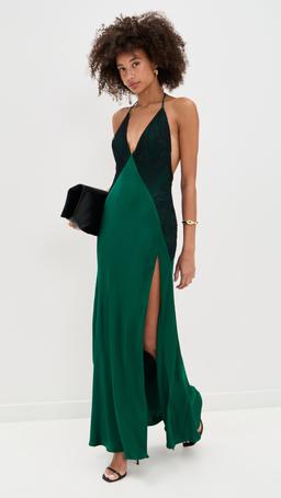 Estrella Halter Maxi Dress