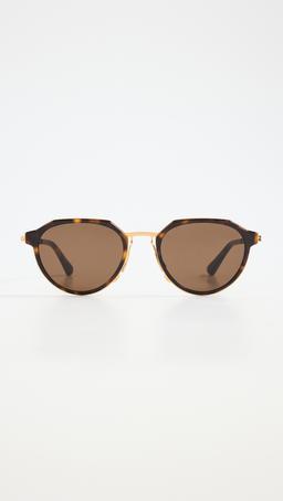 Thin Triangle Oval Sunglasses