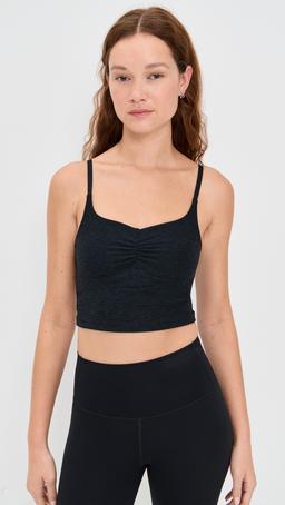 Spacedye Raise The Barre Shirred Cropped Tank