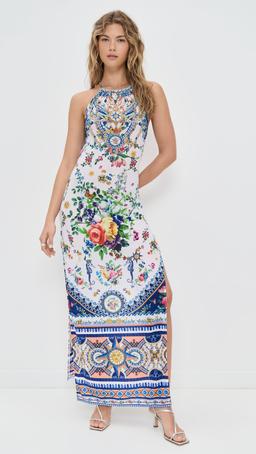High Neck Long Dress