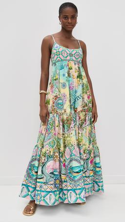 Long Dress with Jersey Bodice