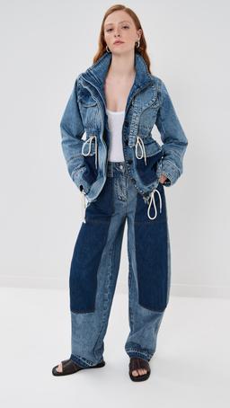 Denim Patchwork Pants