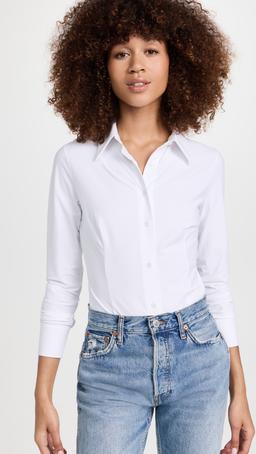 Classic Button Down Thong Bodysuit