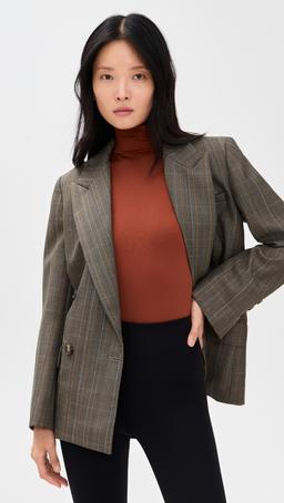 Prima Ballet Turtleneck Thong Bodysuit with Thumbholes