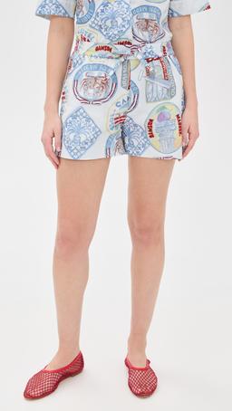 Pull On Holiday Print Shorts