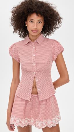 Liana Gingham Top