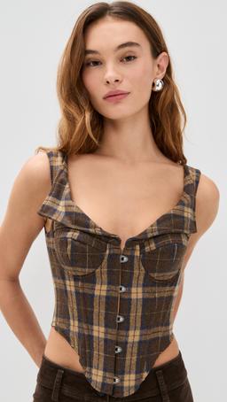 Chamonix Tartan Corset