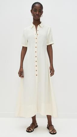 Montauk Linen Midi Dress