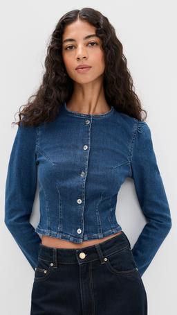 Sculpted Denim Top