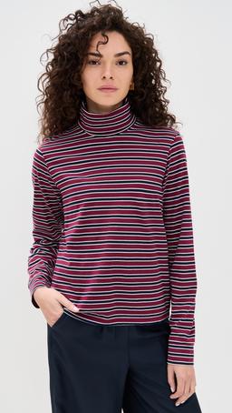 The Stripe Jersey Turtleneck