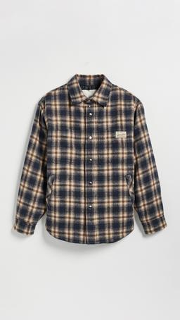 Unisex Quilted Check Flannel Shirt