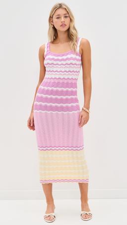 Crochet Sleeveless Midi Dress