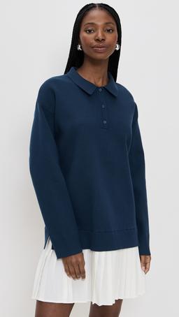 Polo Mixed Media Mini Dress