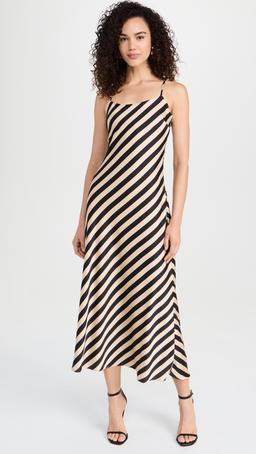 Striped Maxi Slip Dress