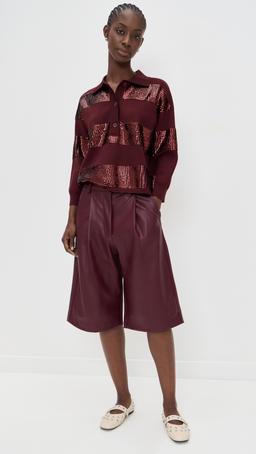Itop Faux Leather Shorts