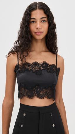 Silk and Lace Bandeau Top