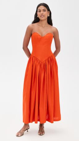 Georgia Sweetheart Midi Dress