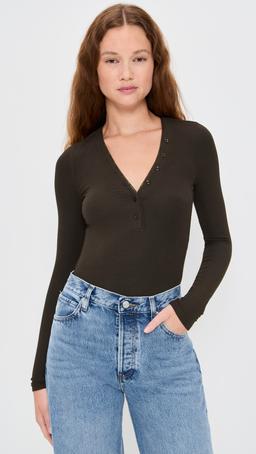 The Mesh Trim Rib Henley