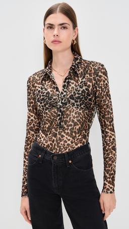 Dominique Leo Mesh Top